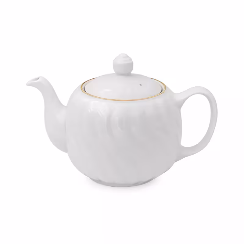 قوری آلمانی پیچدار چینی زرین طرح زرین (سایز 8)