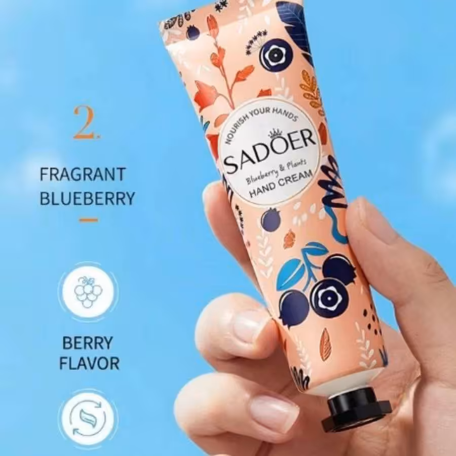کرم دست مرطوب کننده دست  بلوبری 