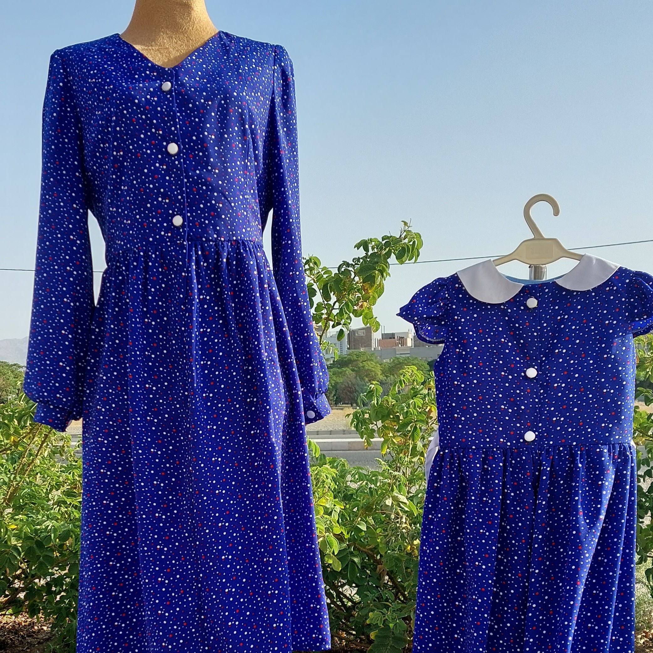 پیراهن تابستانی  ست مادر ودختر