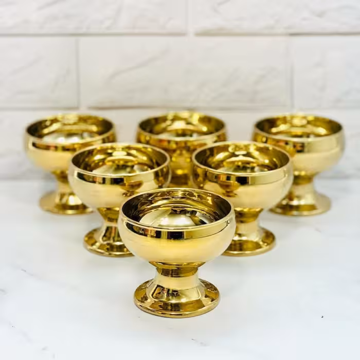 بستنی خوری  طلایی(4ست عمده)