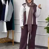 ست سویشرت و شلوار بافت مدل بهنیا - کد 1842