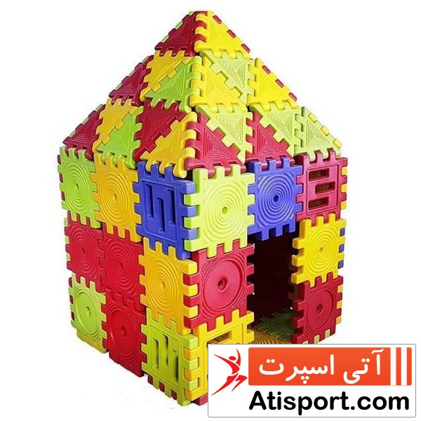 کلبه بازی کودک مثلثی Triangular Puzzle بسته 10 عددی