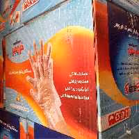 دستکش یکبار مصرف پلاستیکی فروهر کارتن 10000عددی.دارای عاج و ساق بلند