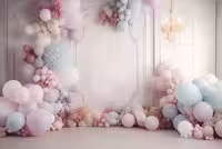 بک دارپ عکاسی با بادکنک های رنگی | گرافیک با طعم تربچه