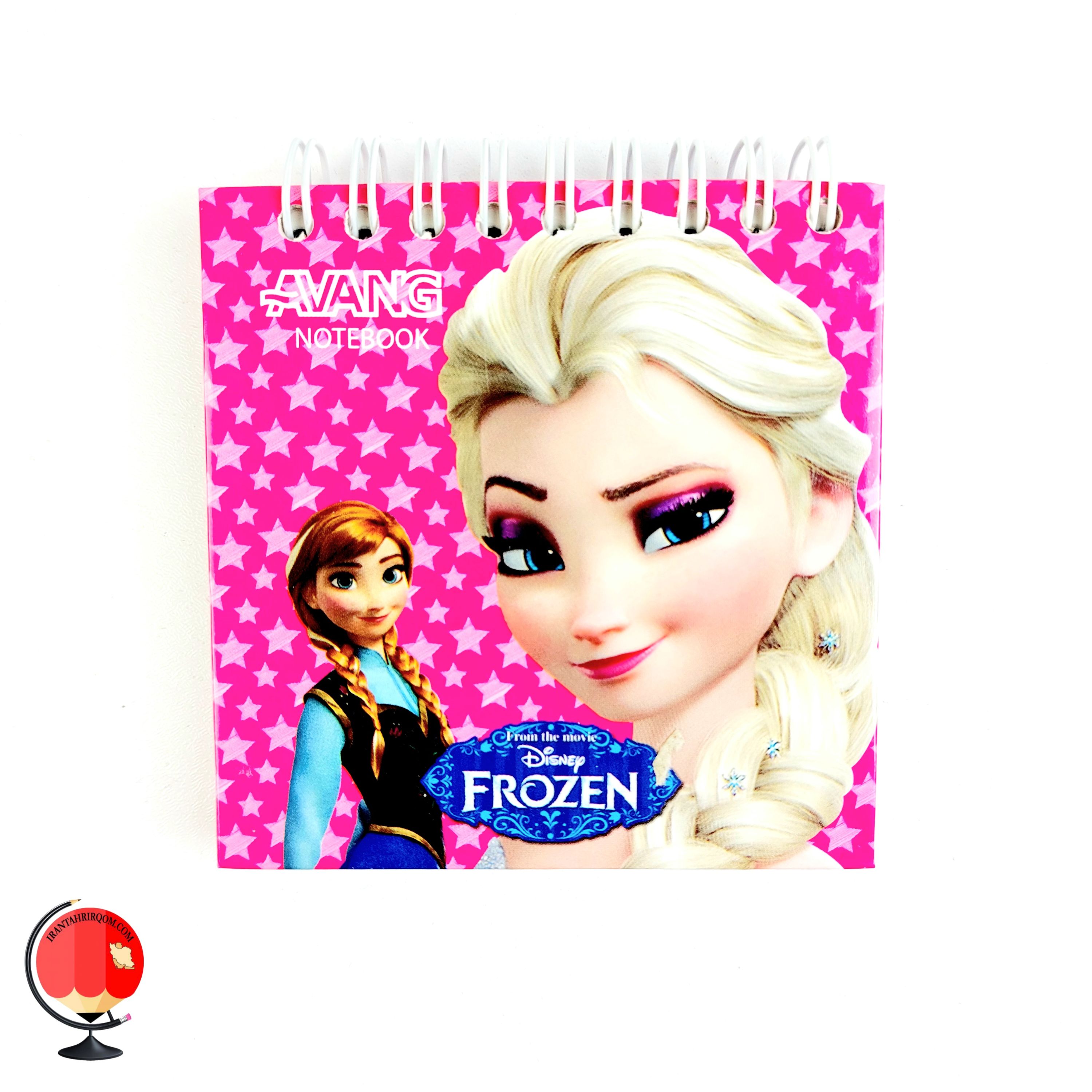 دفترچه 80 برگ سیمی آونگ جلد سخت طرح فروزن کد 26108