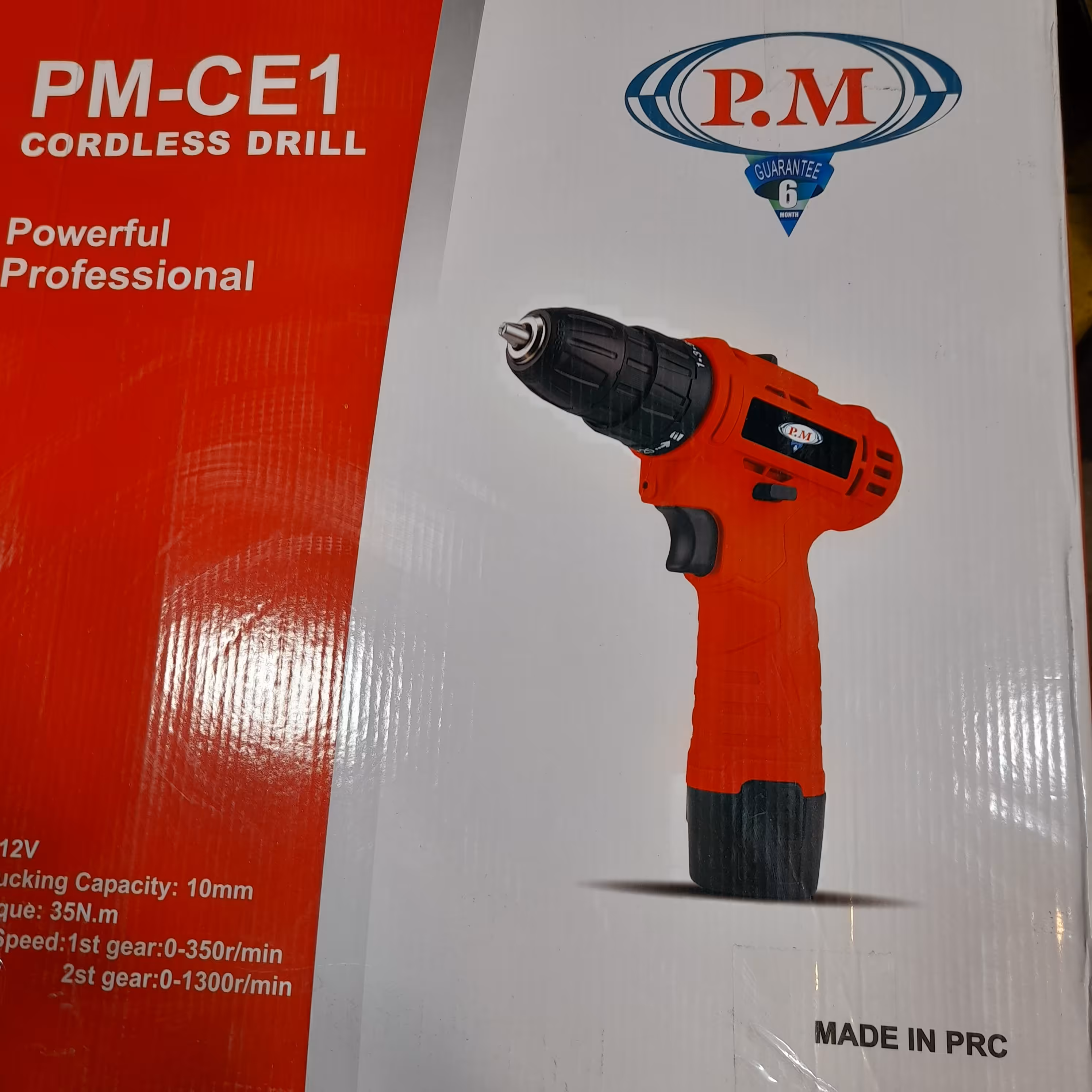 دریل شارژی 12 ولت PM دو باطری دو سرعته همراه با کیف BMC 