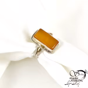 انگشتر شرف الشمس نقره نگین مستطیلی کد9217