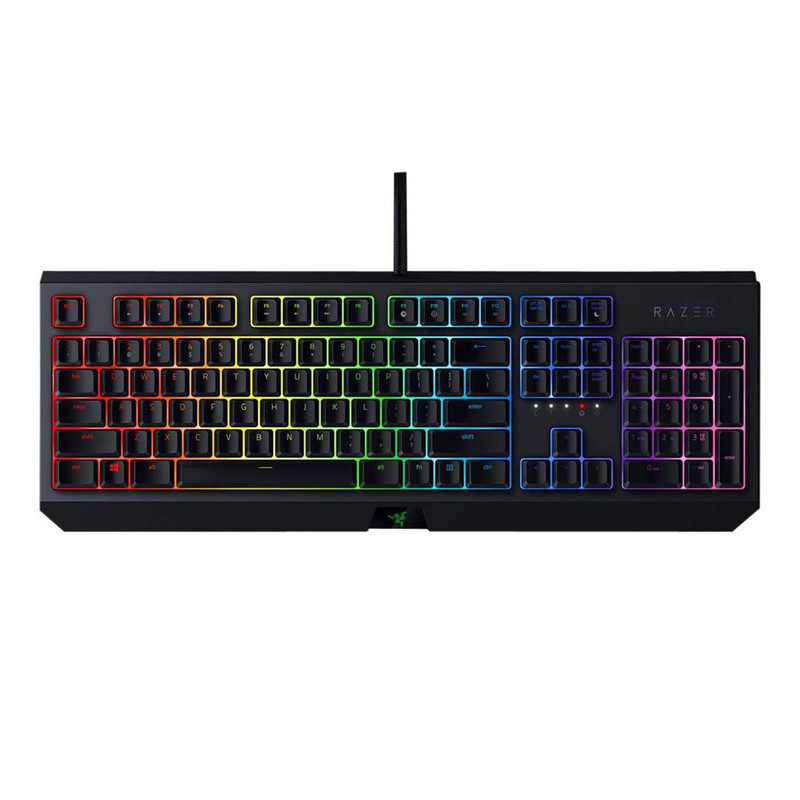 کیبورد مخصوص بازی ریزر مدل BLACKWIDOW GREEN SWITCH - کالاوما