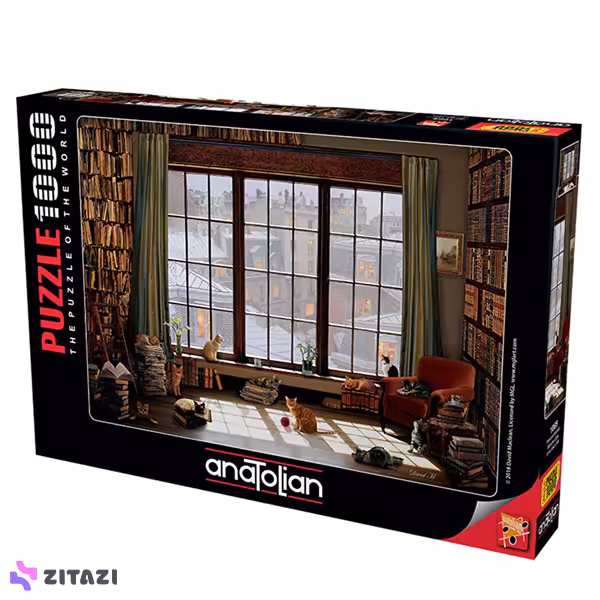 پازل 1000 تکه آناتولین طرح Window Cats کد 1065 Anatolian
