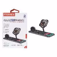 شارژر وایرلس سه کاره پرومیت مدل AuraSlate-Trio