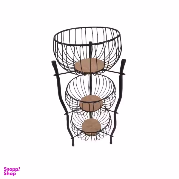 سبد سیب زمینی و پیاز مدل فلزی 3طبقه