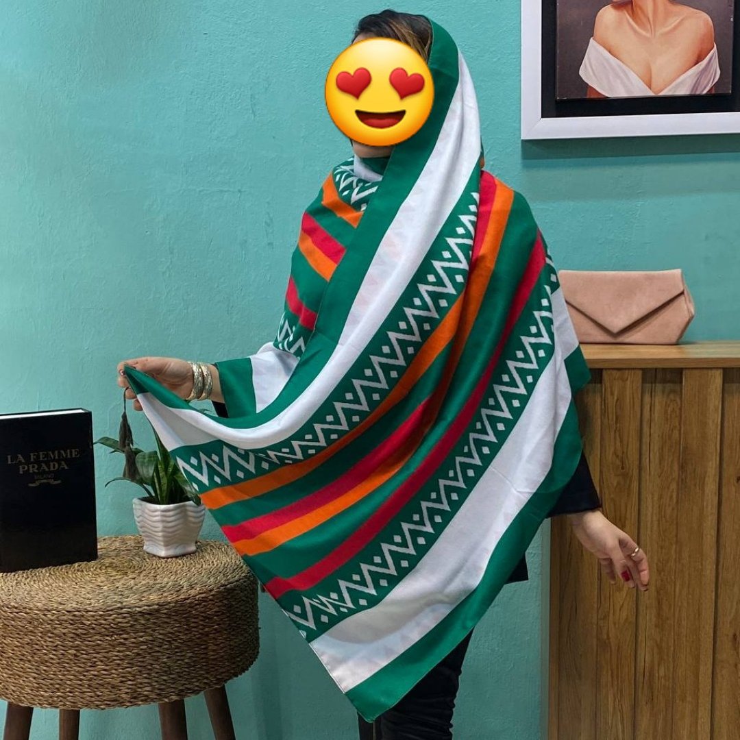 شال موهر منگوله دار دور دوخت 22
