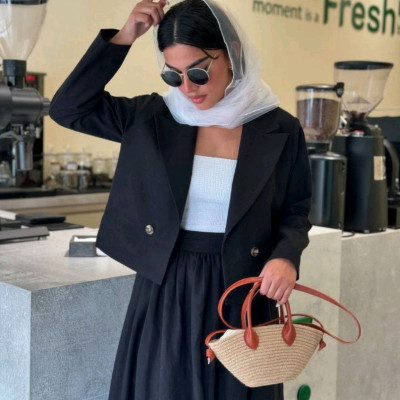 کت دامن کتان داکرون‌پرومکس مدل حوری