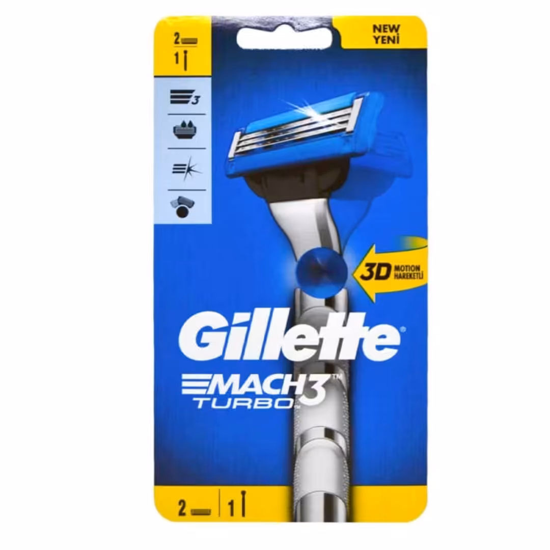 خودتراش ژیلت مدل ماک3توربو(2یدکه)