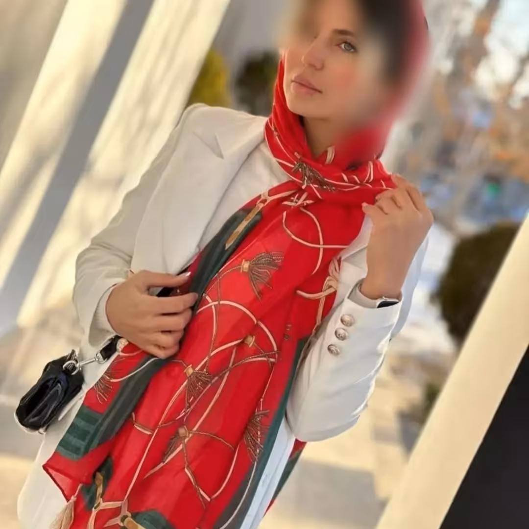 شال نخی منگوله دار 