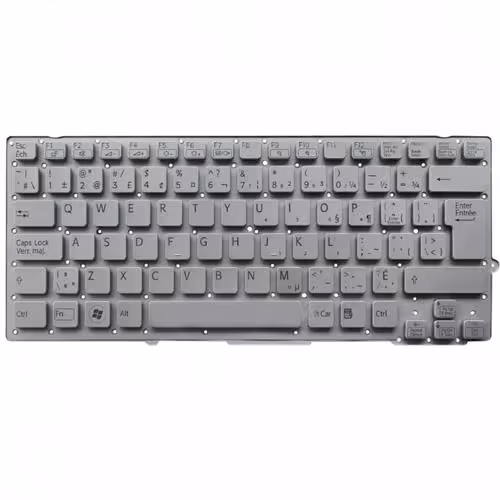 کیبرد لپ تاپ سونی VPC-SB نقره ای-اینتربزرگ بدون فریم