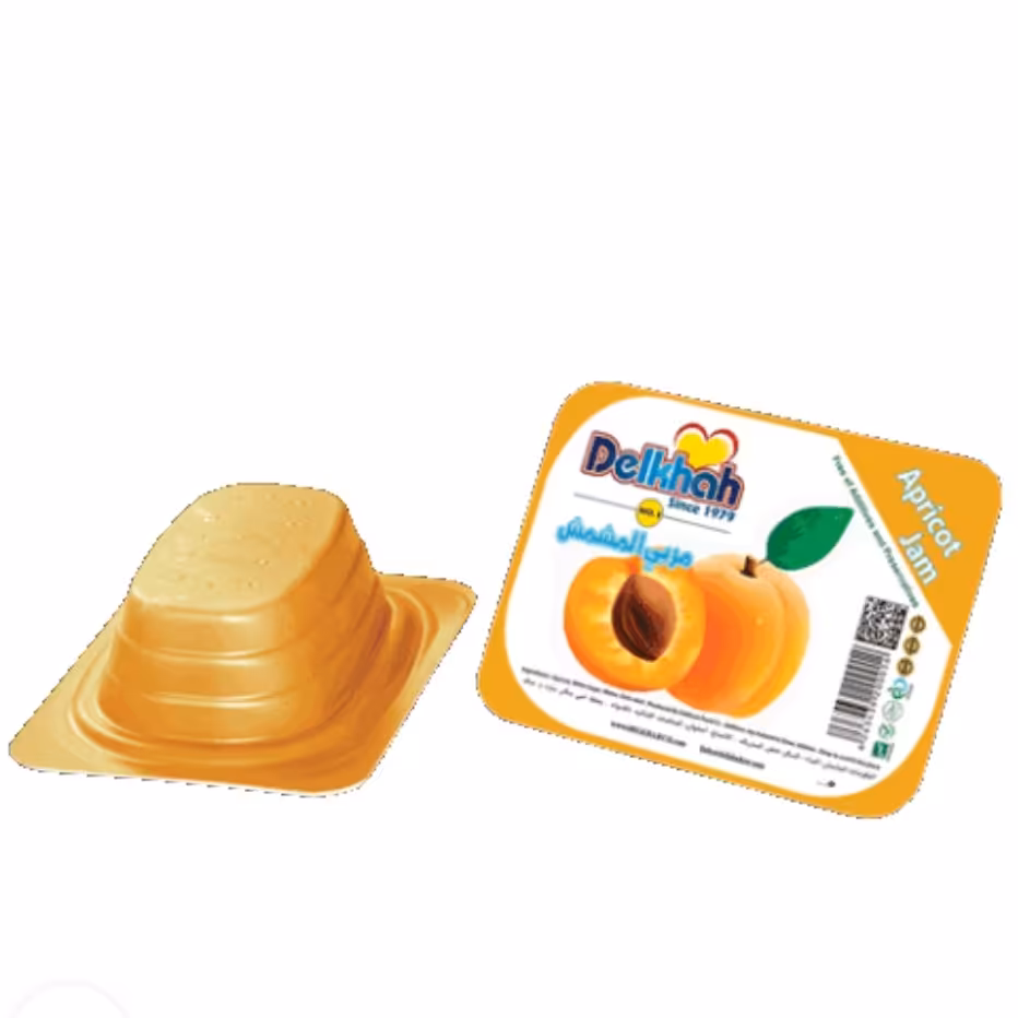 مربا زردآلو 40 گرم دلخواه بسته 168 عددی