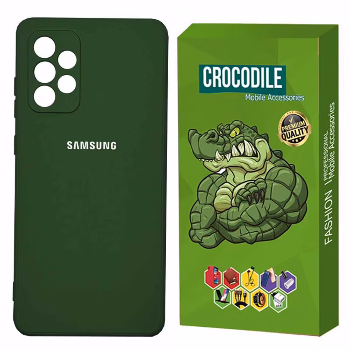 کاور سیلیکونی کروکودیل مناسب برای گوشی سامسونگ  Galaxy A72