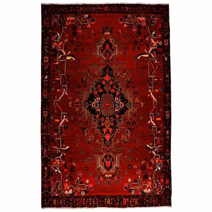 فرش قدیمی دستبافت هشت متری کد 9969