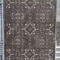 فرش پاتریس  فرش گلیم مدرن 400شانه طرح بیشه قهوه ای سایز 6متری