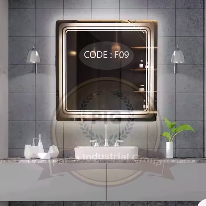 آینه روشویی بک لایت سایز 60*60پس کرایه