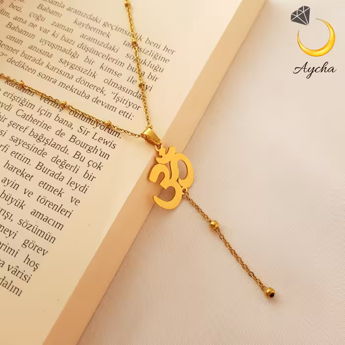 گردنبند کراواتی رنگ ثابت اُم