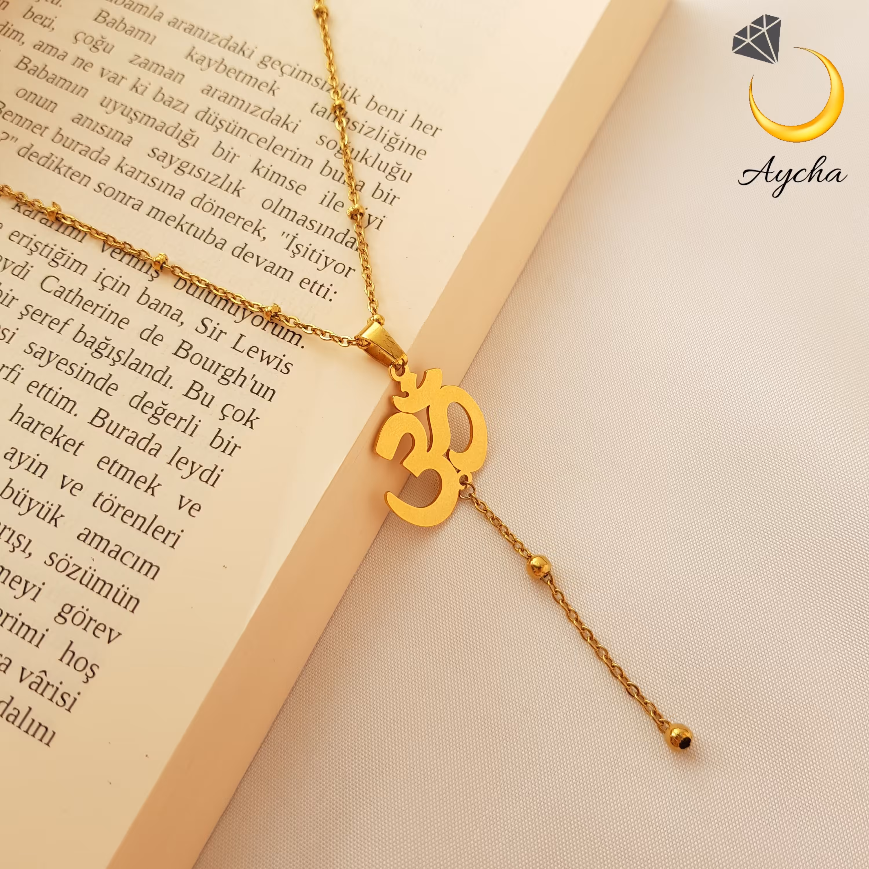 گردنبند کراواتی رنگ ثابت اُم