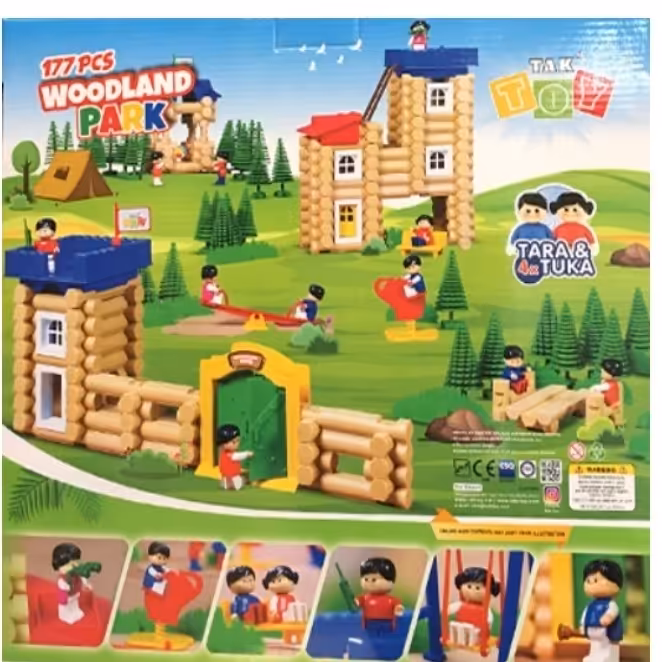 بازی ساختنی تک توی مدل خانه جنگلی 177قطعه