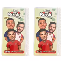 اسباب بازی شانسی کیمدی مدل آلبوم کارت های فوتبالی 2025 بسته 2 عددی