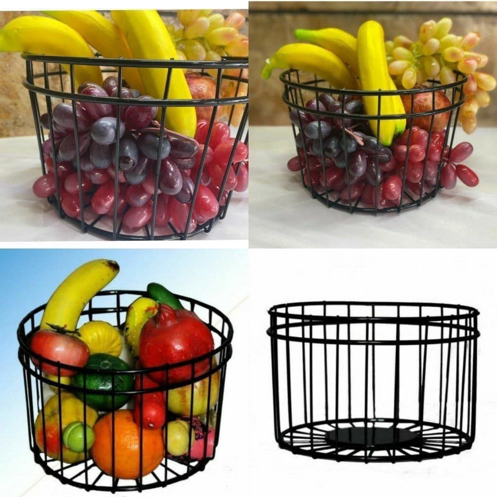 سبد گرد فلزی.ابعادقطر22
ارتفاع 14 سانت.فاصله بین میله ها 3 سانت