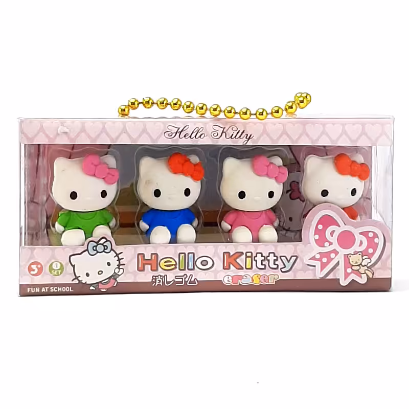 خرید پاک کن فانتزی طرح Hello Kitty کیفی پک 4 عددی