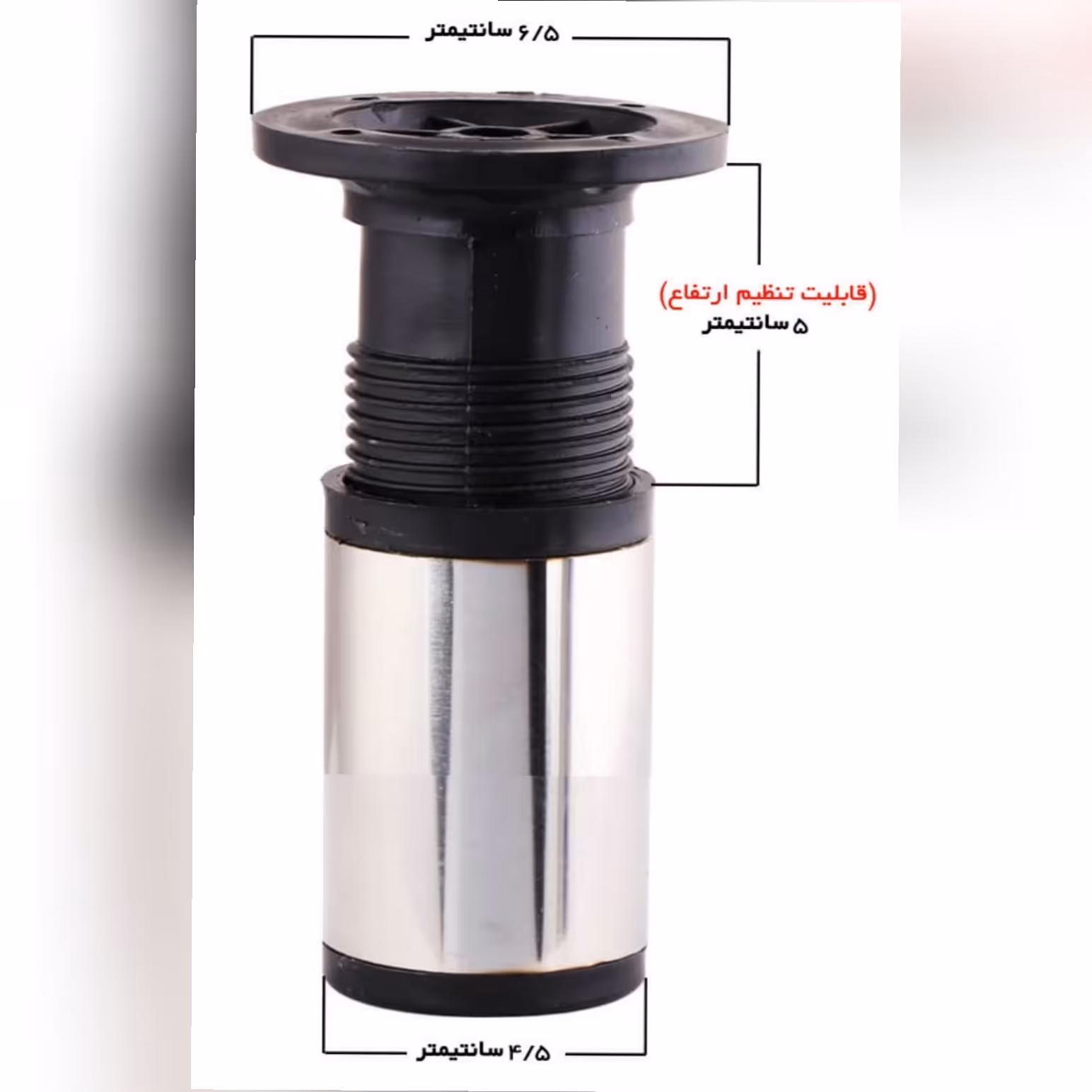 پایه کابینت استیل سایز 10 تعداد در کارتن 144