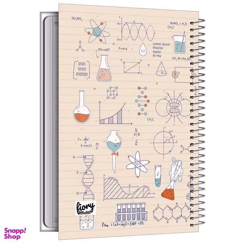 دفتر مشق 100 برگ مستر راد مدل شیمی طرح تحصیلی