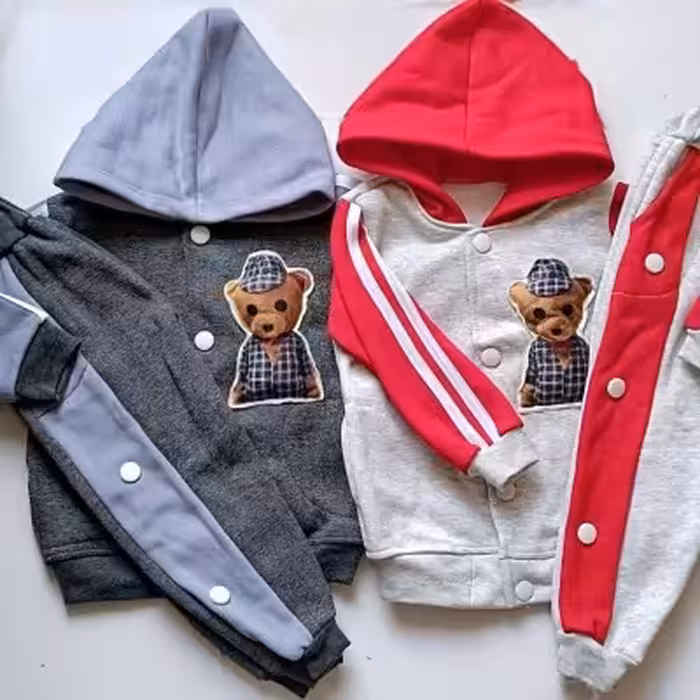 ست سوییشرت و شلوار ملانژ تو کرکی بامبر