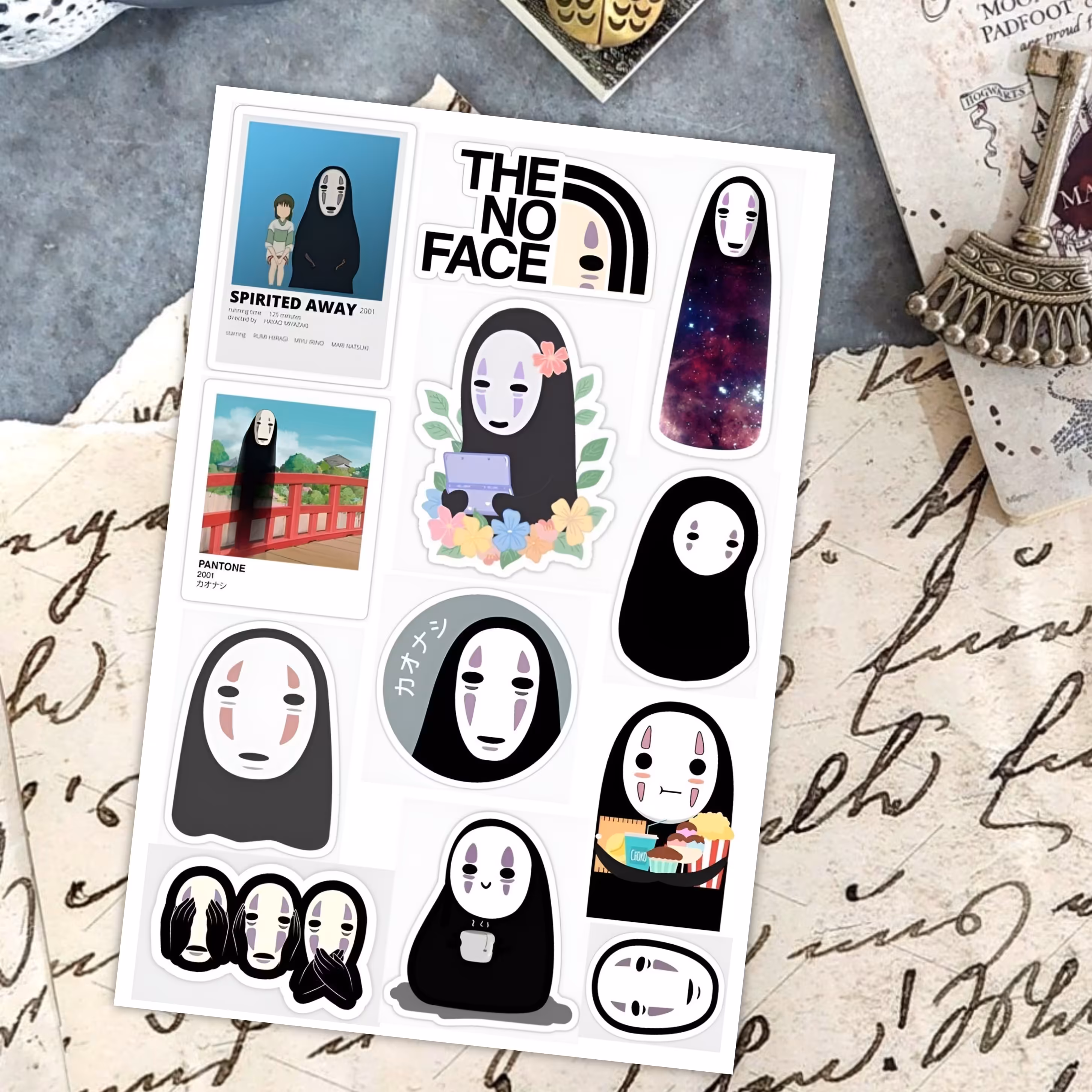 استیکر برچسب بدون برش طرح  انیمه شهر اشباح  برای بولت ژورنال و پلنر و لپتاب