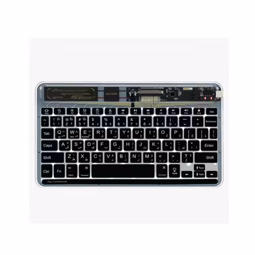 خرید و قیمت کیبورد بی‌سیم پرودو مدل PRODO PD-TRPBKTB-BK
