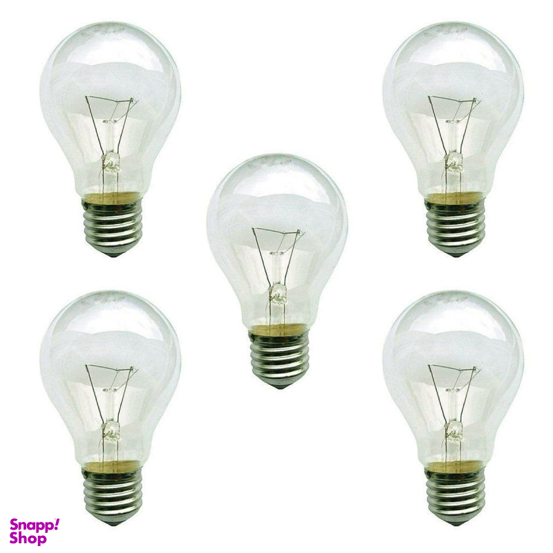 لامپ 100 وات نور مدل CLEAR پایه E27 بسته 5 عددی