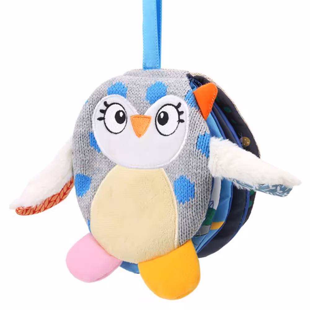 کتاب پارچه ای طرح جغد