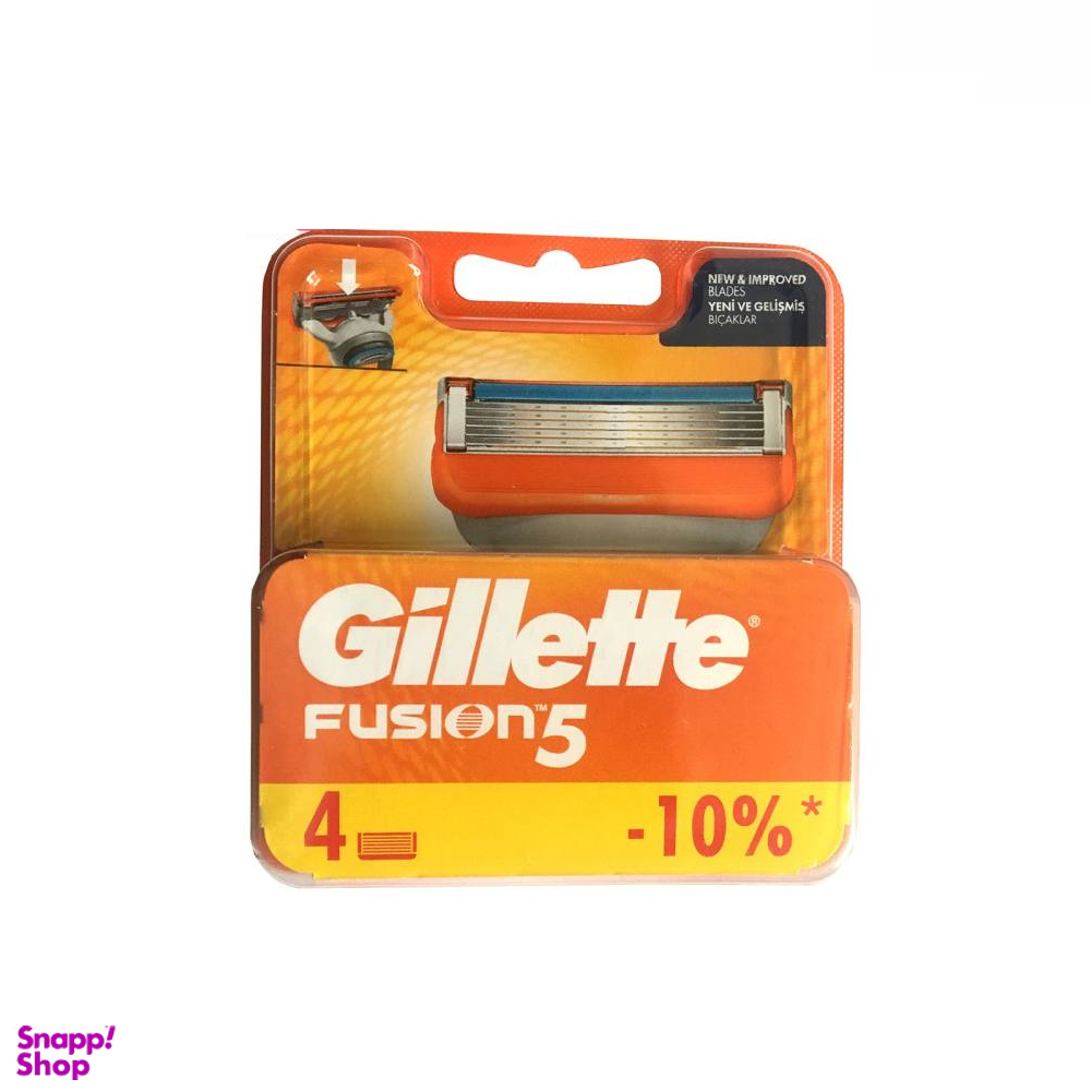 تیغ یدک ژیلت (Gillette) مدل 5 Fusion Power بسته 4 عددی
