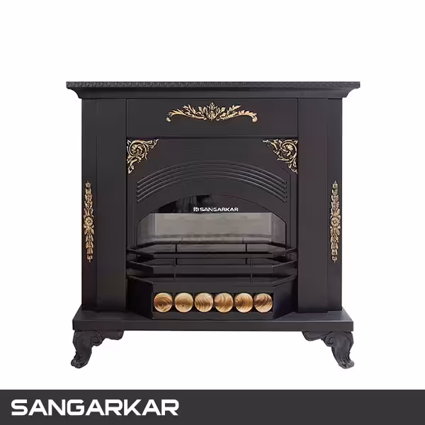 بخاری گازی سنگرکار 24000 مدل آگاتا مشکی