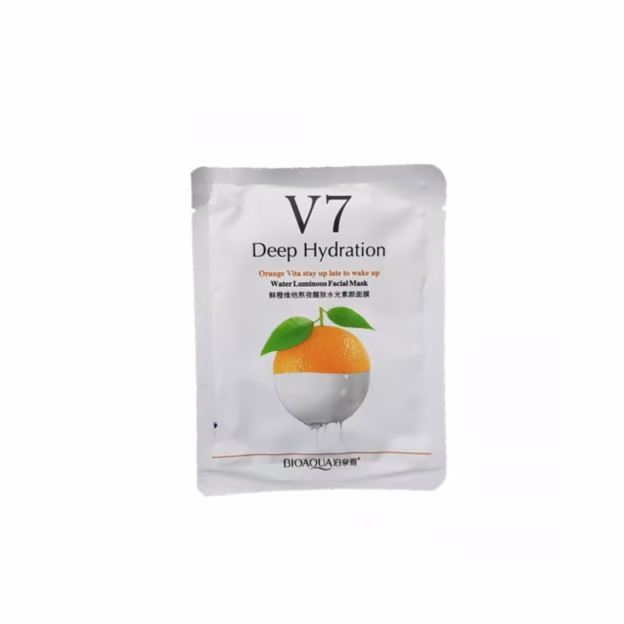 ماسک صورت ورقه ای Bioaqua مدل V7 شیر و پرتقال