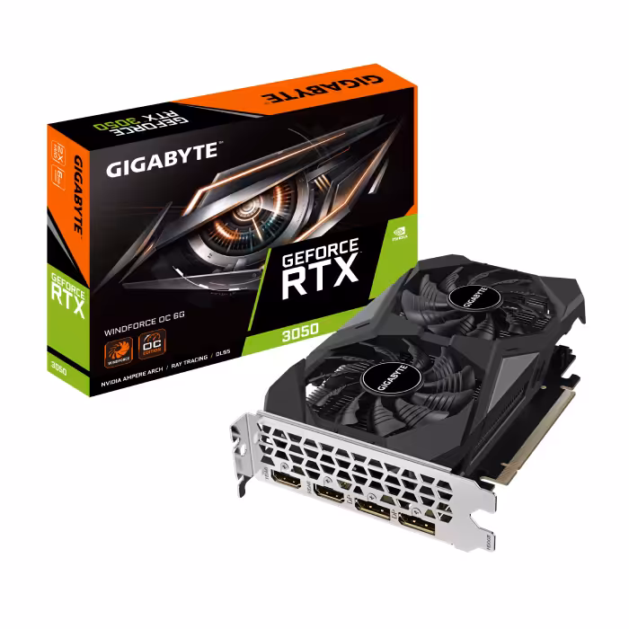 کارت گرافیک گیگابایت GeForce RTX 3050 WINDFORCE OC 6G