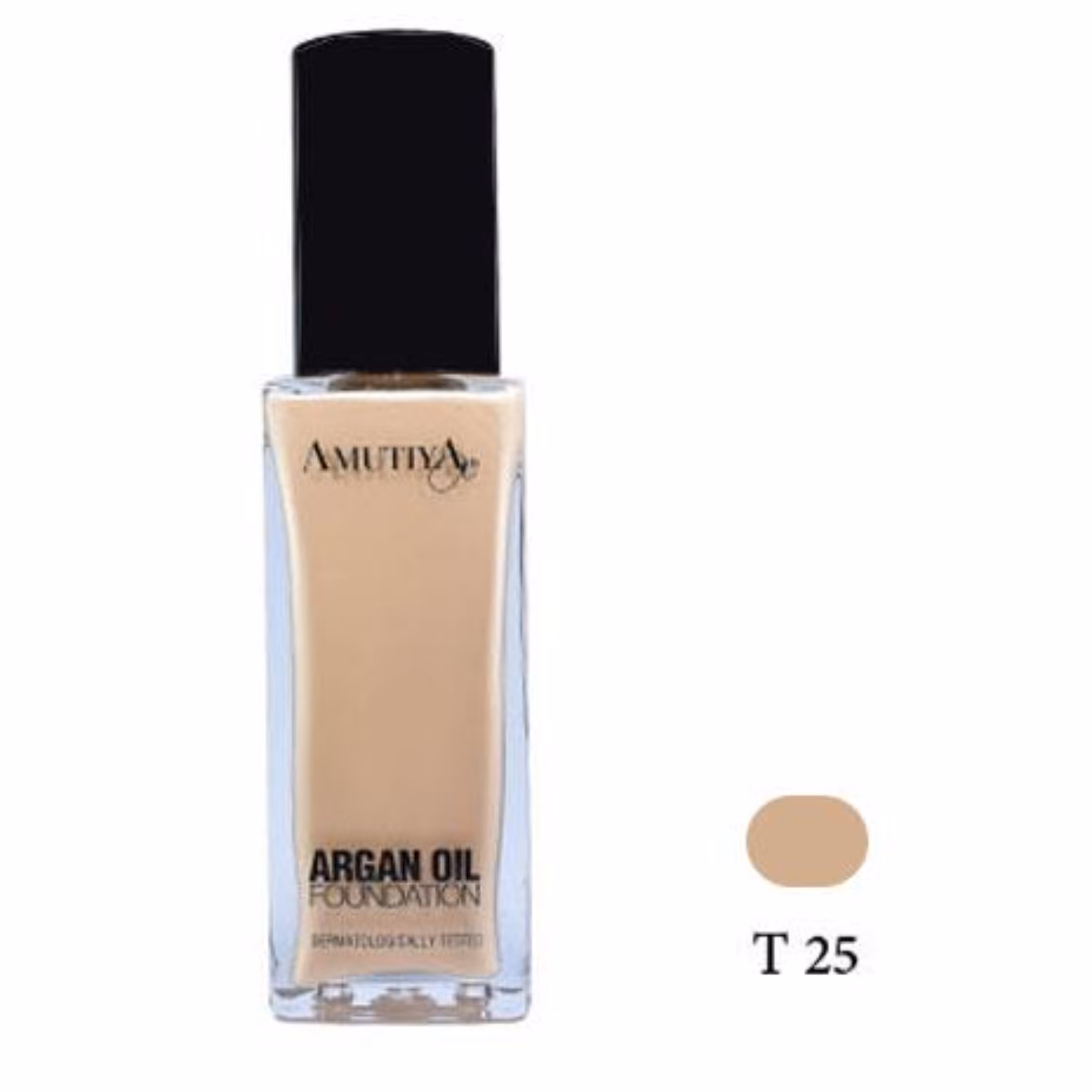 کرم پودر آموتیا مدل روغن آرگان شماره t25 حجم 30 میل