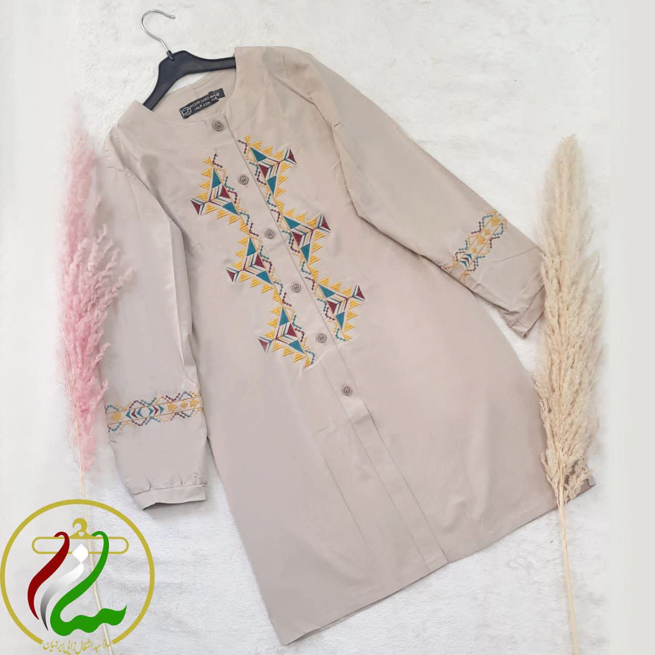 مانتو دکمه دار جنس لنین