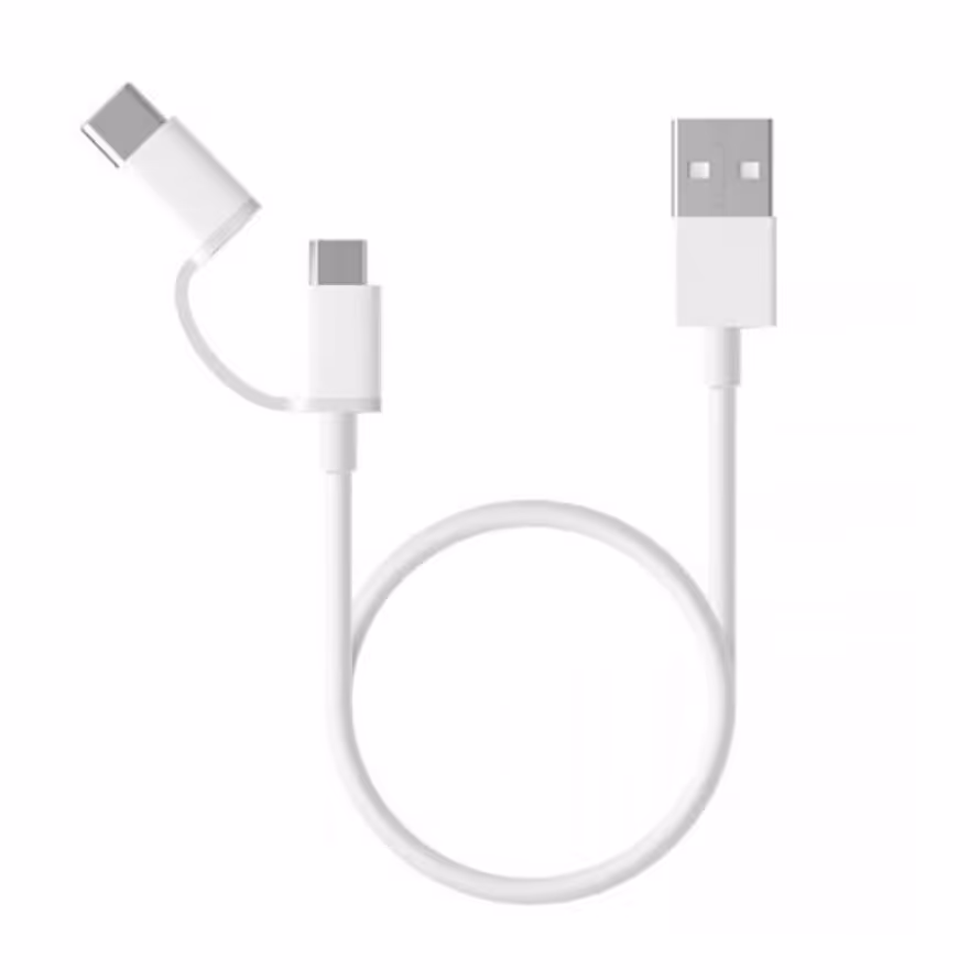 کابل 0.30 متری Micro USB/Type-C شیائومی SJX01ZM
