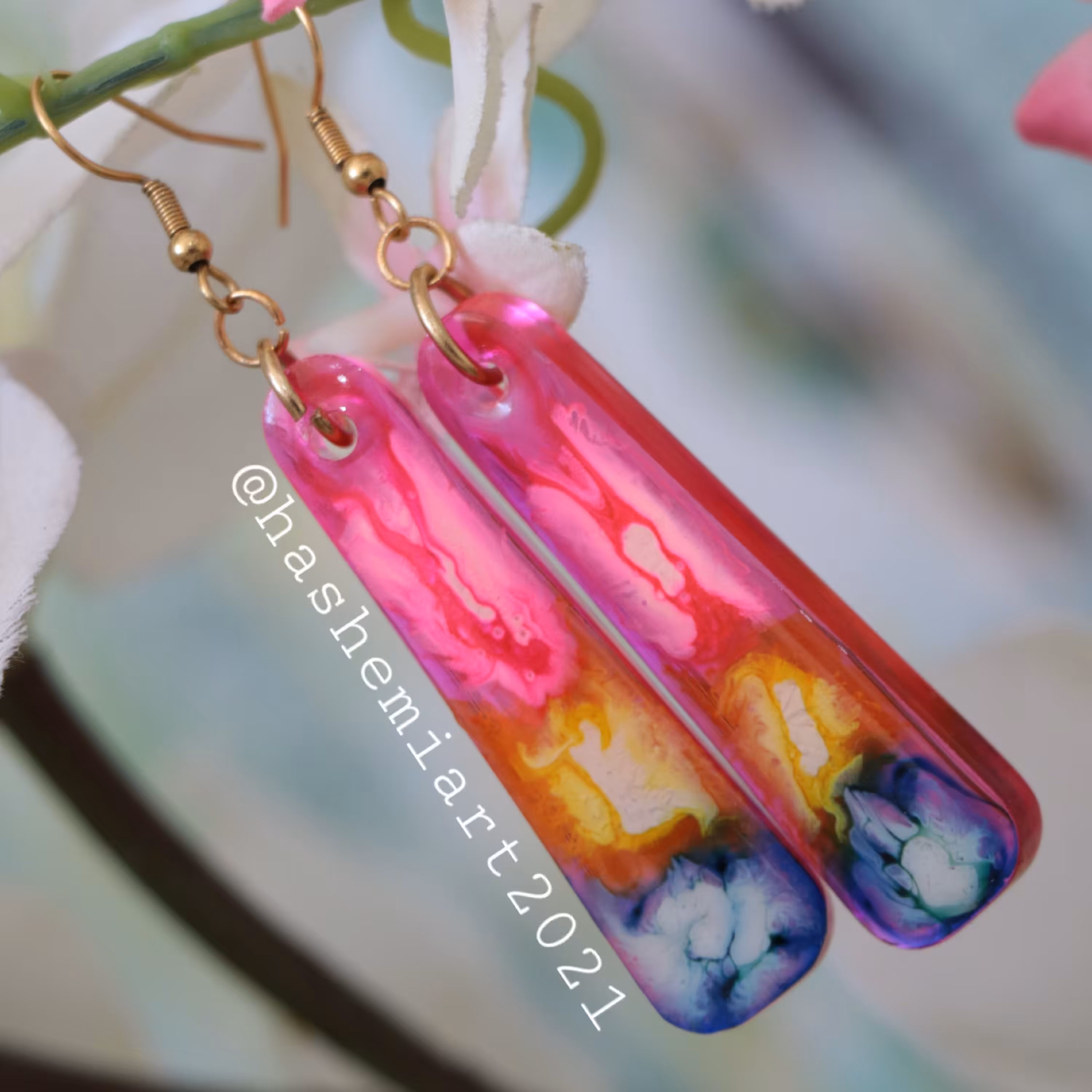 گوشواره رزینی