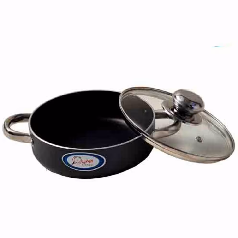 تابه تفلون دودسته دردار ظرفیران سایز14