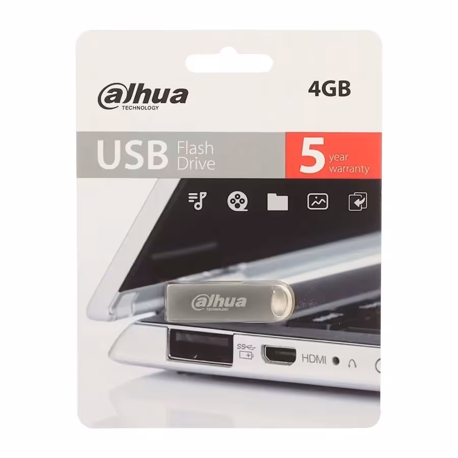فلش 4 گیگ داهوا dahua بدنه فلزی با گارانتی 3 ساله معتبر