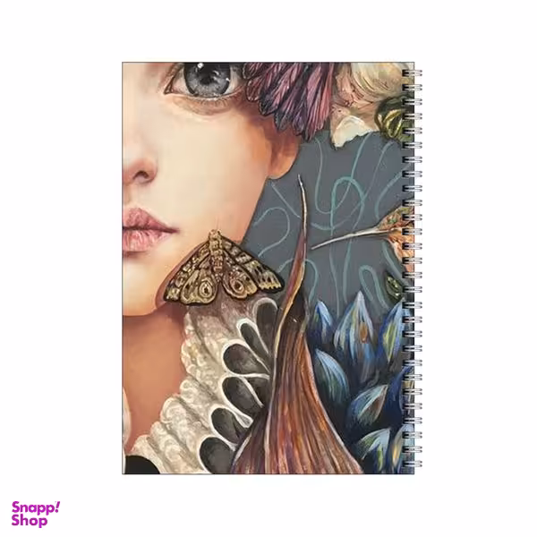 دفتر مشق 80 برگ بامبیلیپ طرح دختر و پرندگان کد 0566222