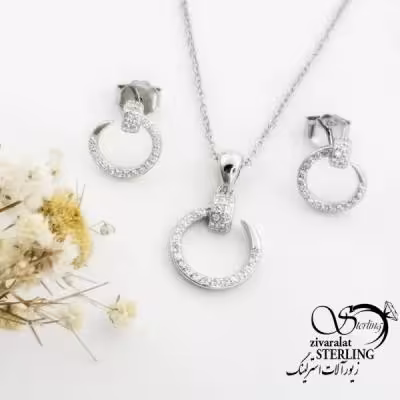 نیمست نقره طرح میخ با عیار925 کد 18139